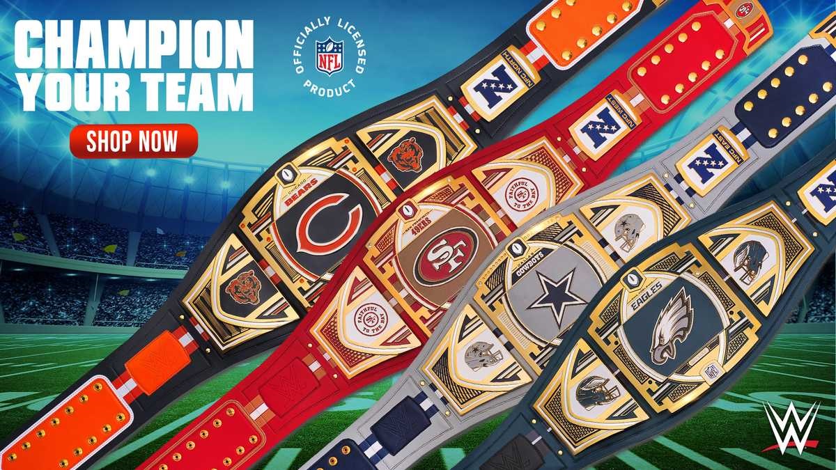 nfl and wwe legacy title belts